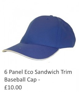 6 Panel Eco Sandwich Trim Baseball Cap