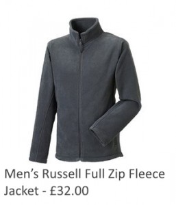 Mens Russell Full Zip Fleece Jacket