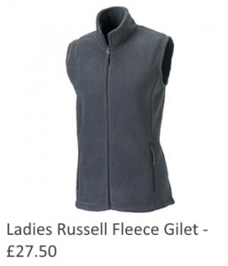 Ladies Russell Fleece Gilet