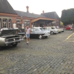 Classic Cars outside Kidderminster SVR Station