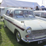 Show featured car - Austin A60 with proud owner