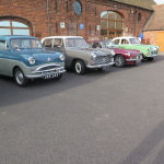 Club cars at Apley Farm - And yes that is the sunshine who could ask for more