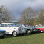 Club cars arrive at Weston Park