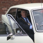 Deputy Mayor Dave Tyler reminisces in Nigel's Mk1 MGB GT that he used to drive when used as a Police patrol car.