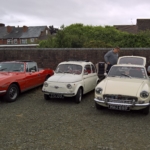 Members cars parked up at the Festival